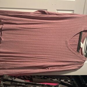 Long sleeve pink shirt